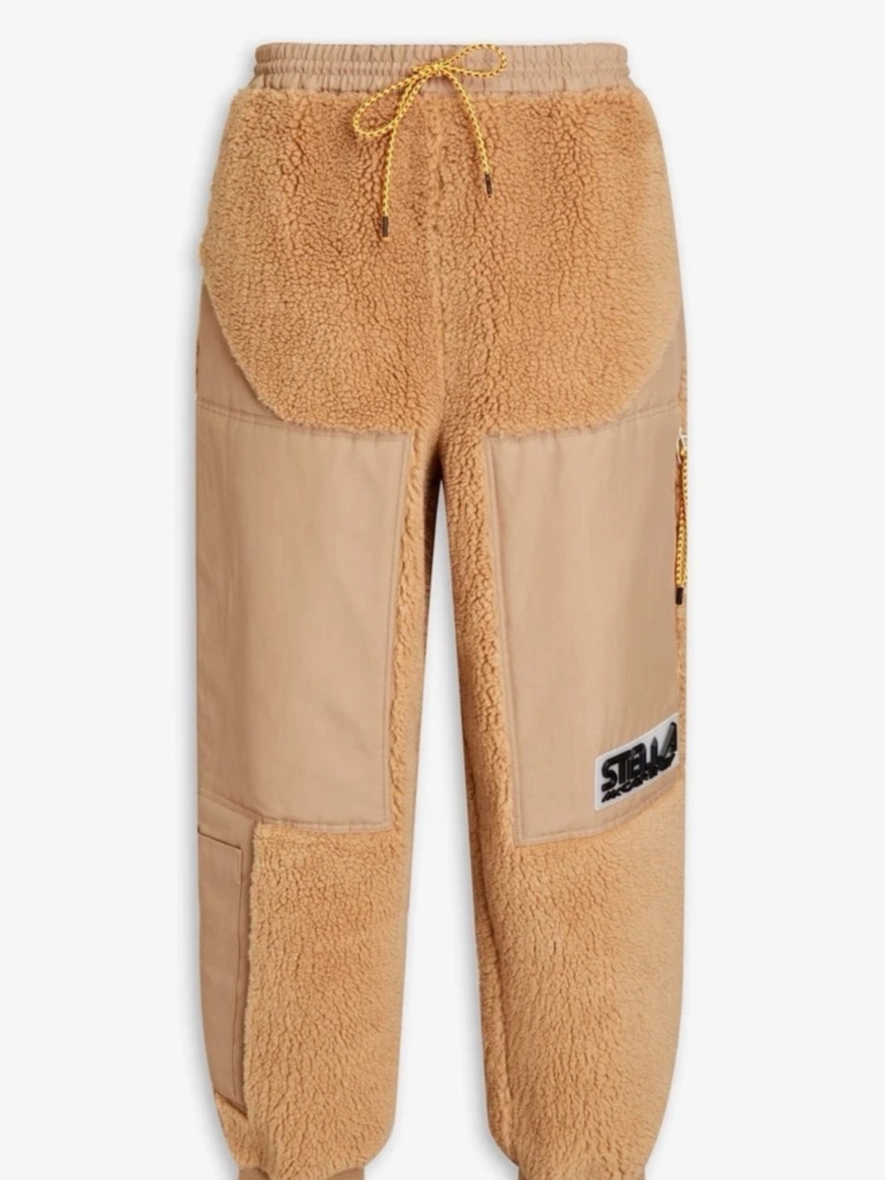 Stella McCartney Kids Tan Sherpa-Panel Joggers